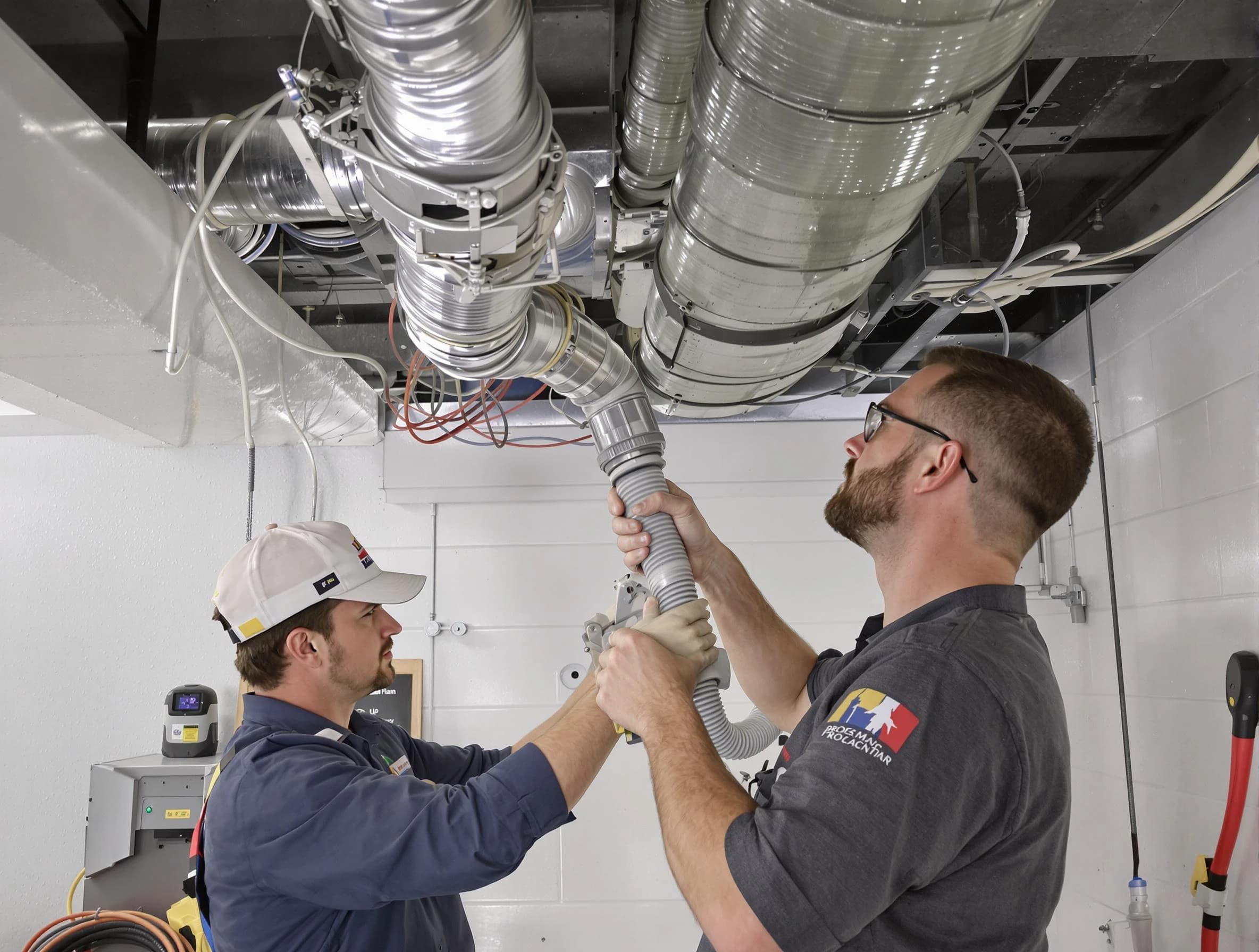 Los Lunas Air Duct Cleaning technician performing thorough AC duct cleaning in Los Lunas