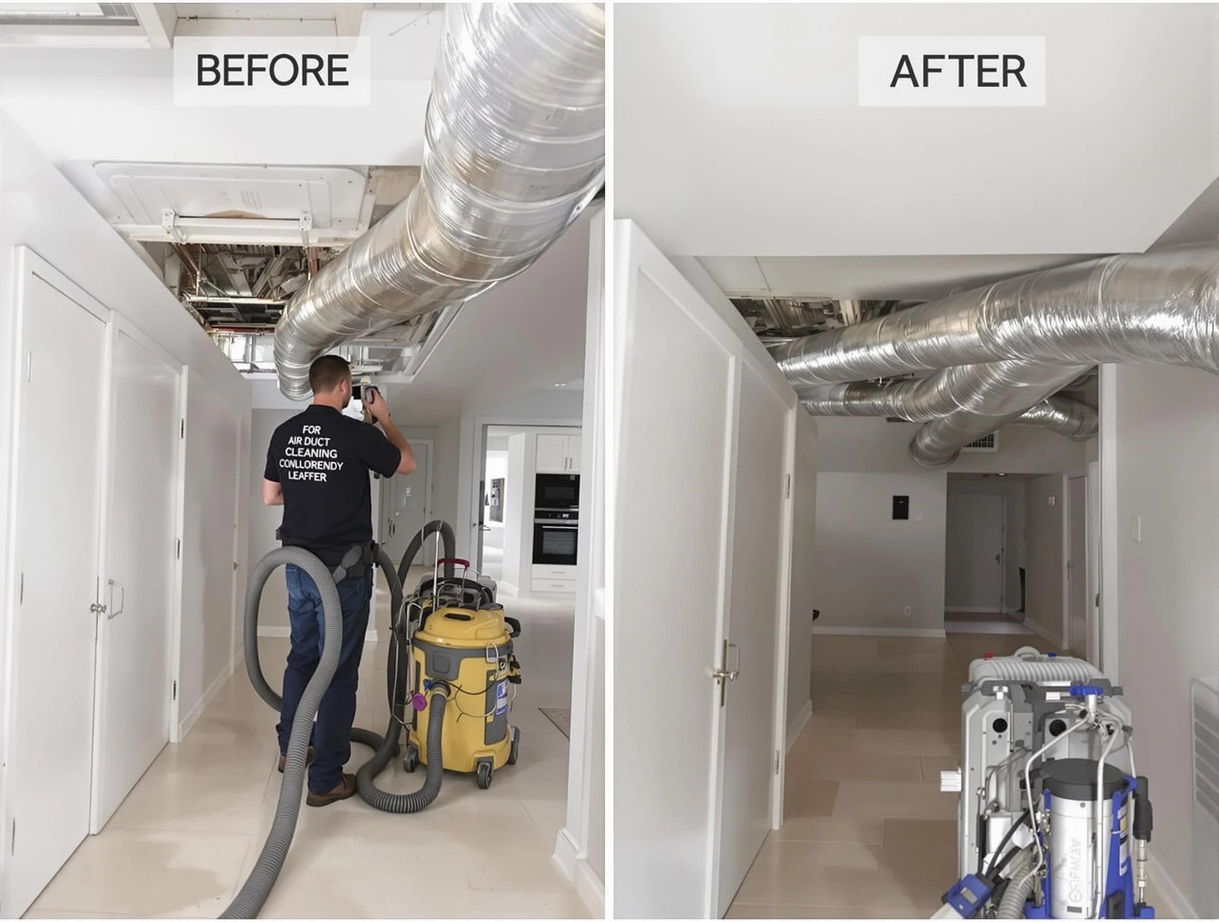 Los Lunas Air Duct Cleaning professional performing thorough air duct cleaning in Los Lunas