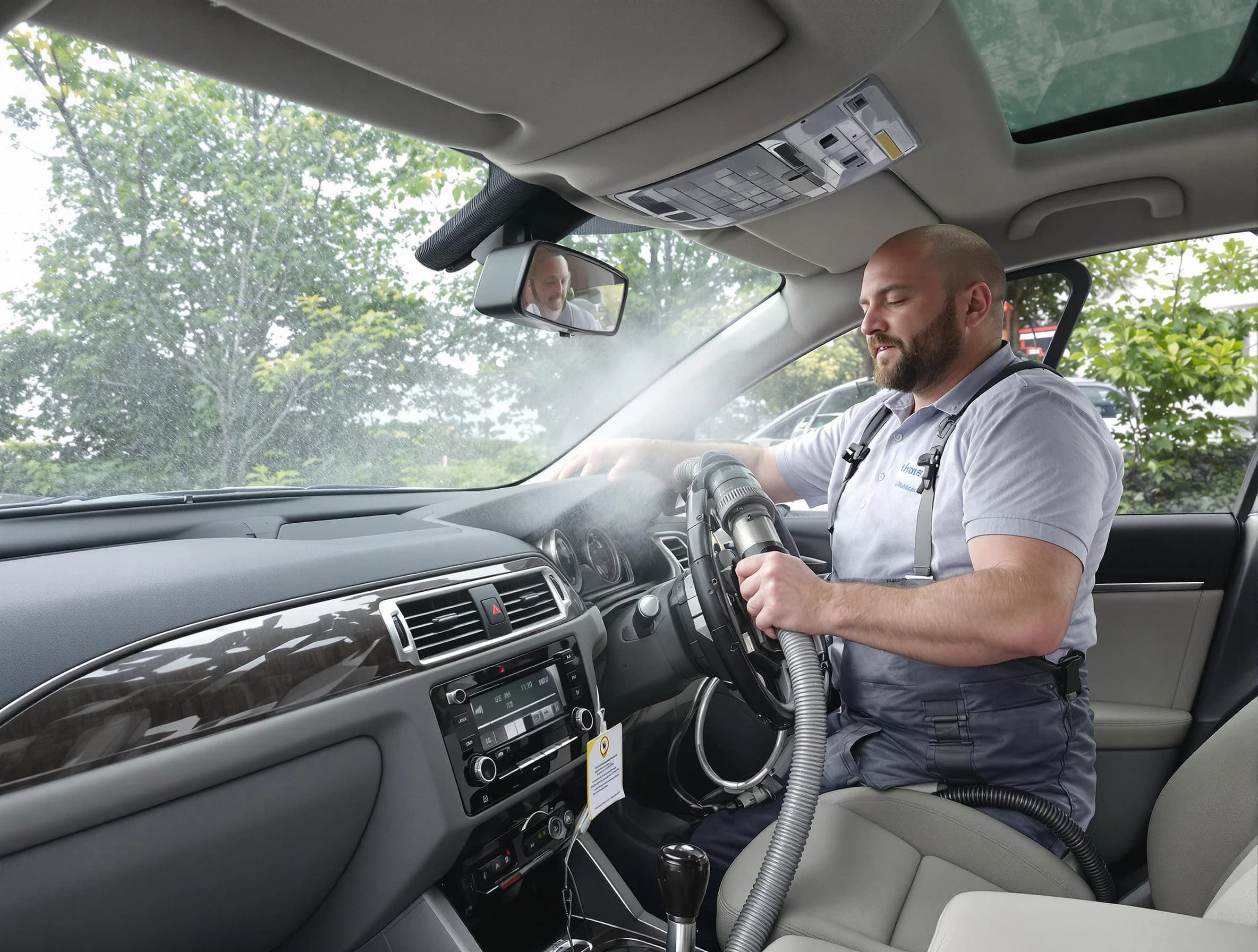 Los Lunas Air Duct Cleaning specialist performing professional car duct cleaning in Los Lunas