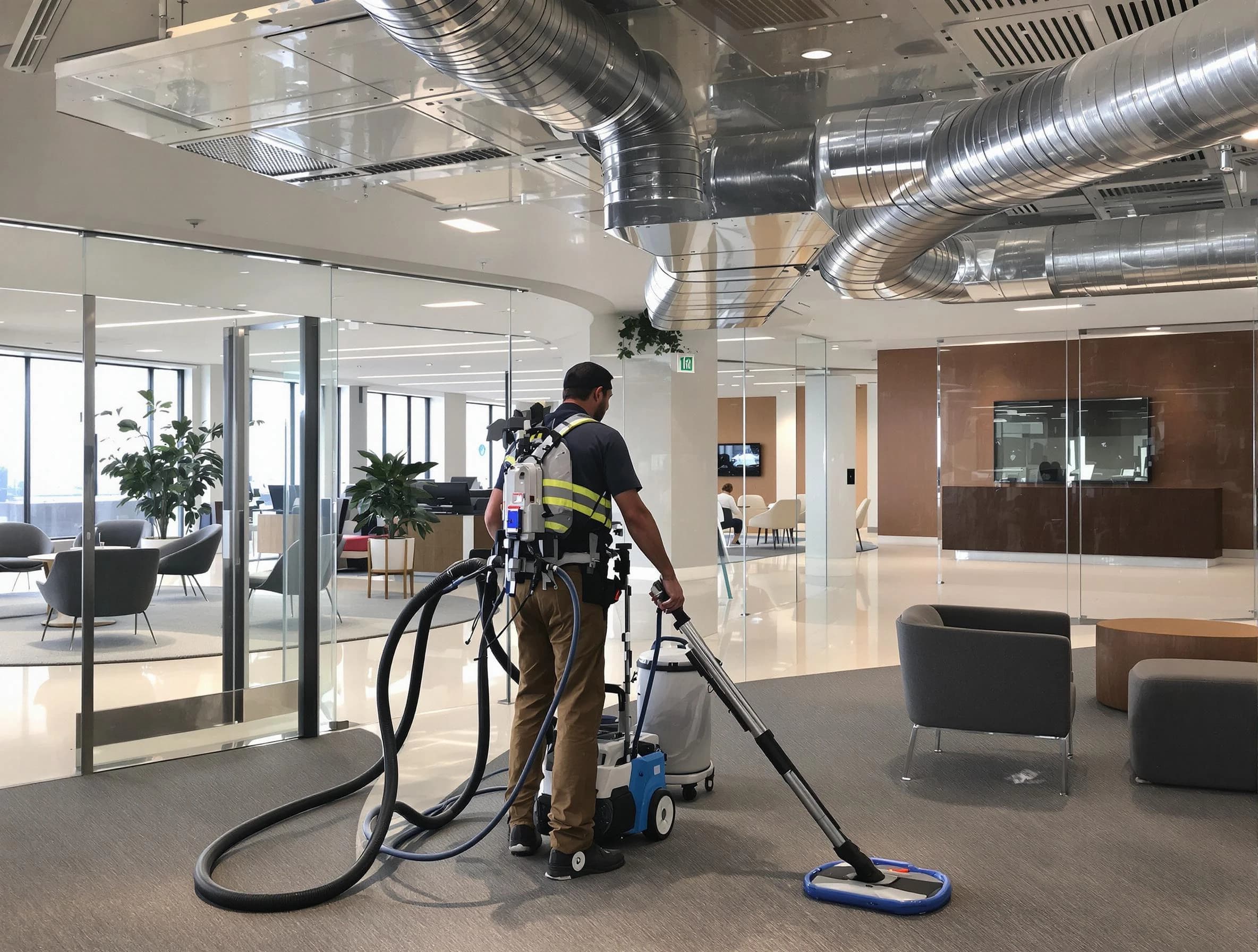 Commercial duct cleaning service by Los Lunas Air Duct Cleaning in Los Lunas