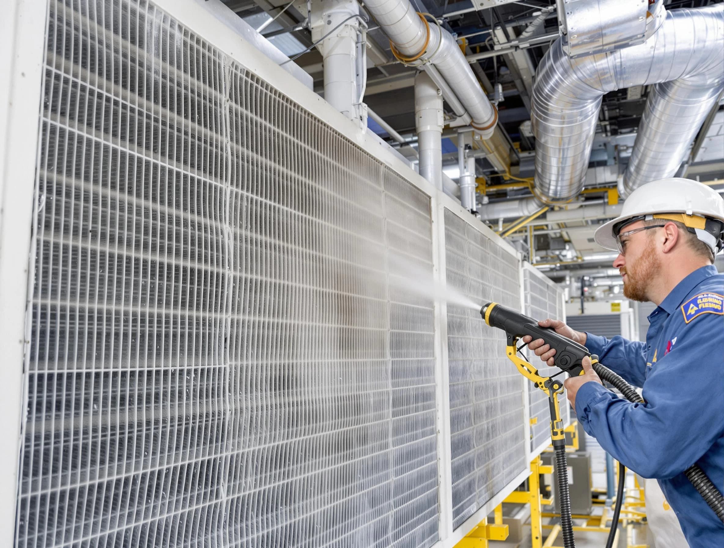 Professional commercial coil cleaning by Los Lunas Air Duct Cleaning in Los Lunas