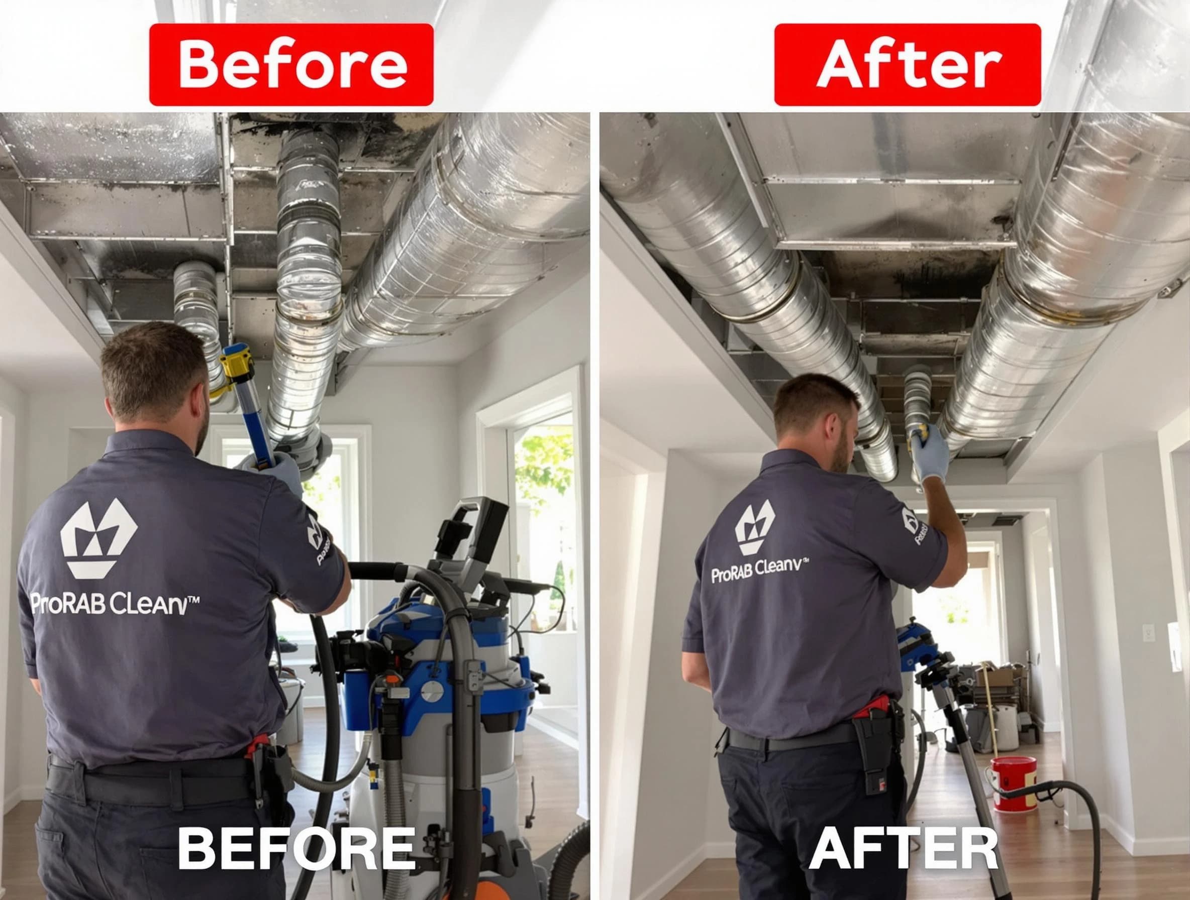 Los Lunas Air Duct Cleaning expert performing thorough residential duct cleaning in a Los Lunas home