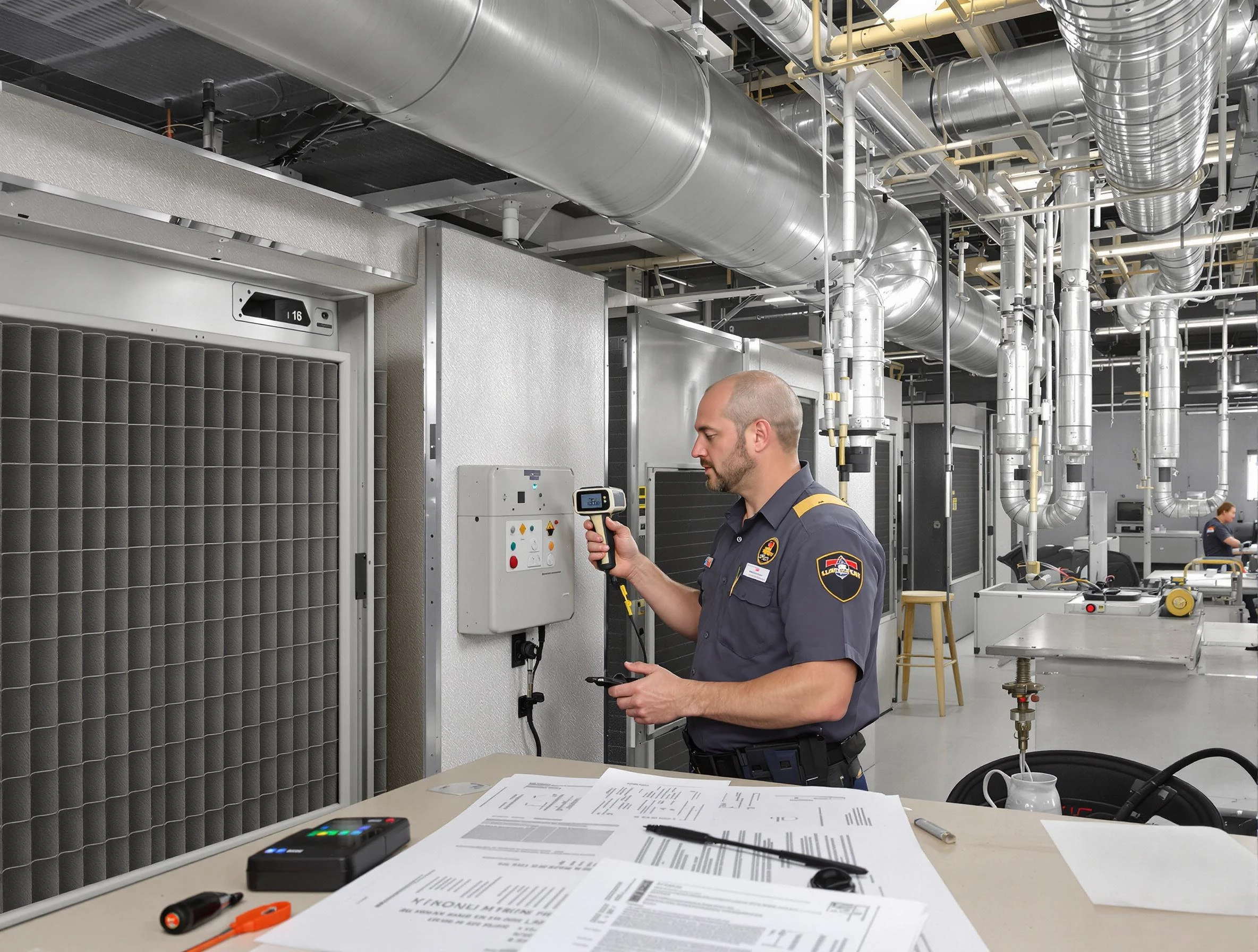 Professional filter system inspection by Los Lunas Air Duct Cleaning in Los Lunas